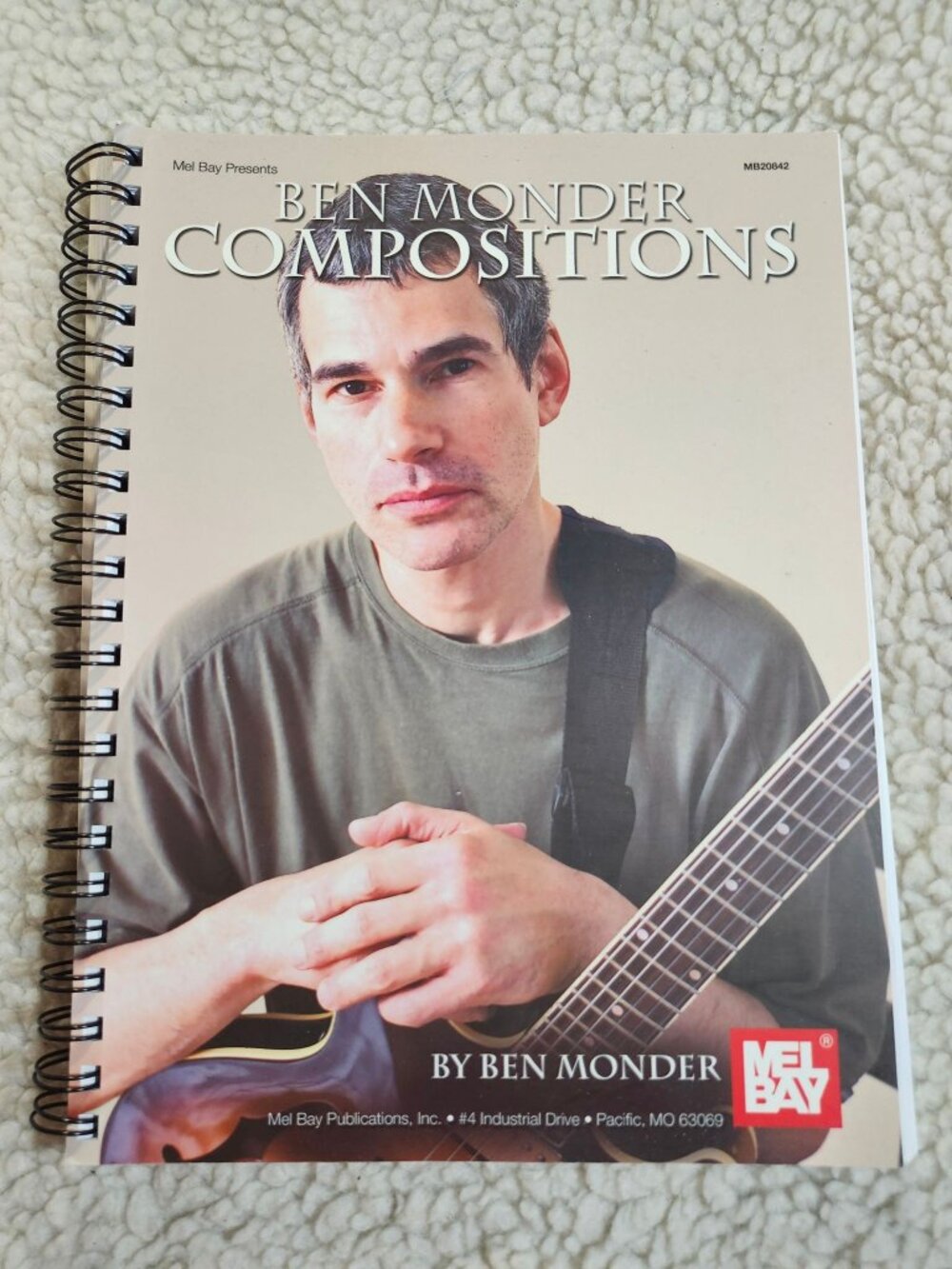 Mel Bay Ben Monder Compositions Jazz Guitar Book Spiral Bound Sheet Music Songs